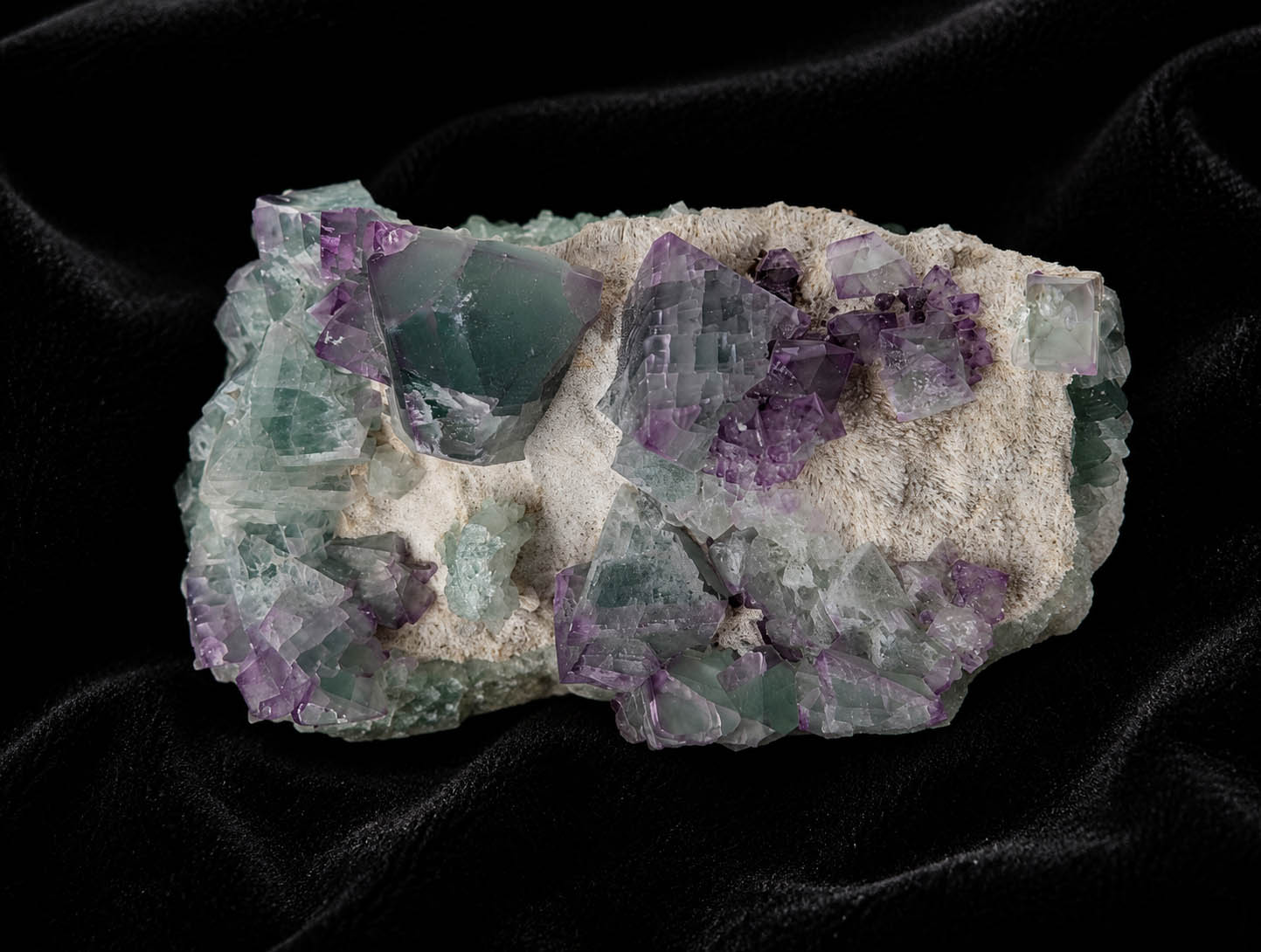 Lavender Citadel - Fluorite Crystals on Matrix #201